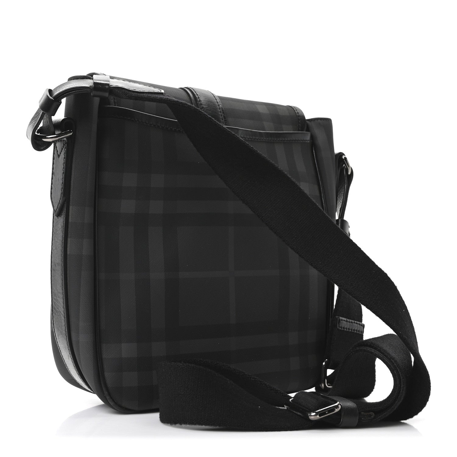 Burberry Smoked Check Vaughan Crossbody Bag Black 3 of 10