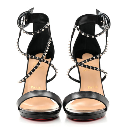 Christian Louboutin Kid Choca Lux 120 Sandals 39.5 Black 2 of 9