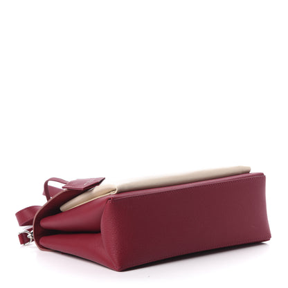 Louis Vuitton Soft Calfskin My Lockme Top Handle Rose Boudoir Lie de Vin Creme 3 of 10