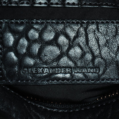 Alexander Wang Pebbled Lambskin Rocco Black w Rose Gold Hardware 9 of 12