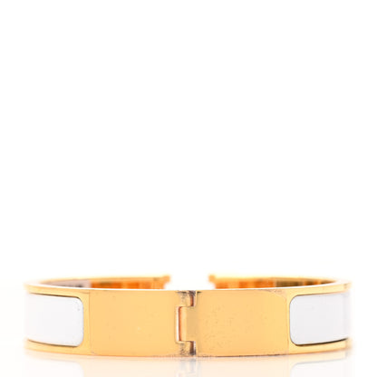 Hermes Enamel Narrow Clic Clac H Bracelet PM White 3 of 5