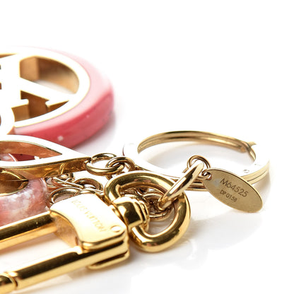 Louis Vuitton Colorline Bag Charm Key Holder Pink Glitter 4 of 5