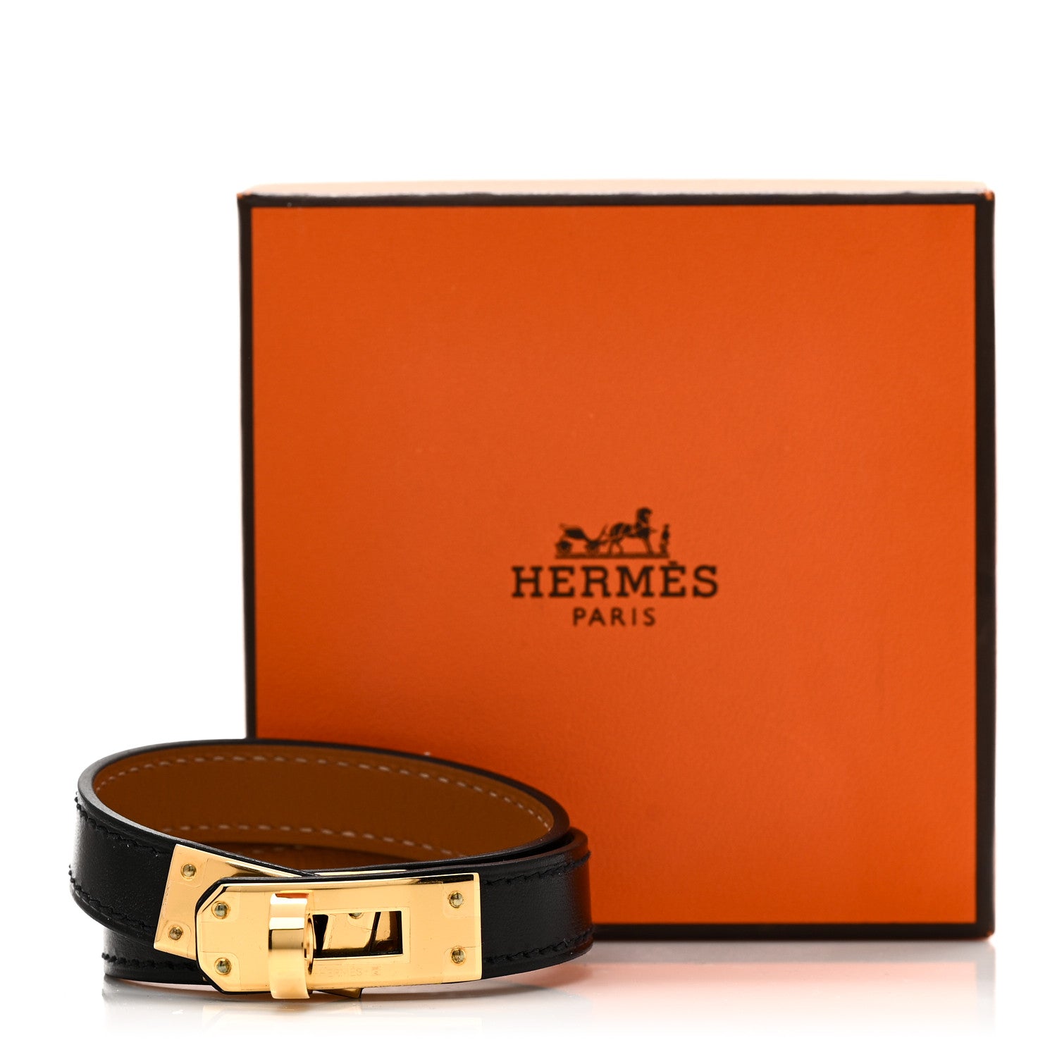 Hermes Swift Mini Kelly Double Tour Bracelet T2 Black 5 of 5