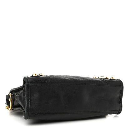 Balenciaga Agneau Classic Gold Hardware Mini City Black 3 of 11