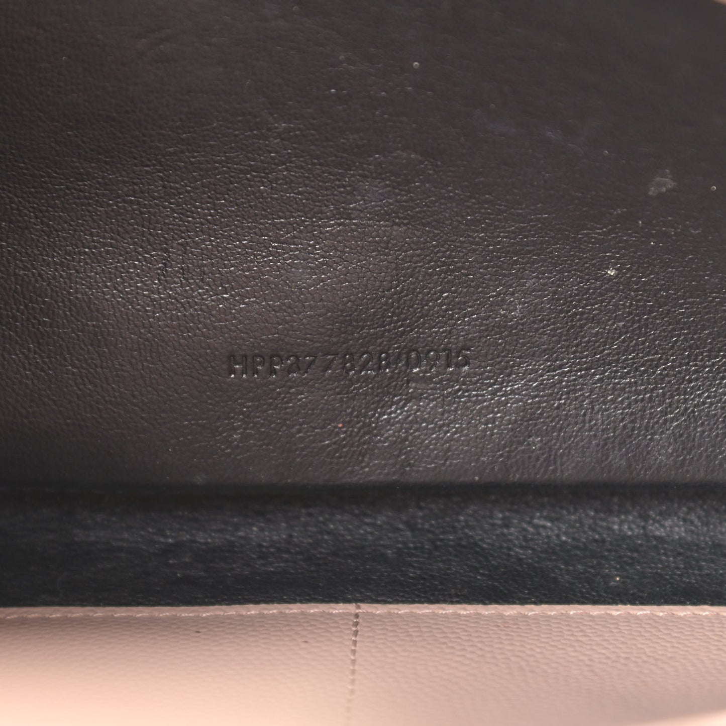 Grain De Poudre Matelasse Chevron Monogram Chain Wallet Pale Pink