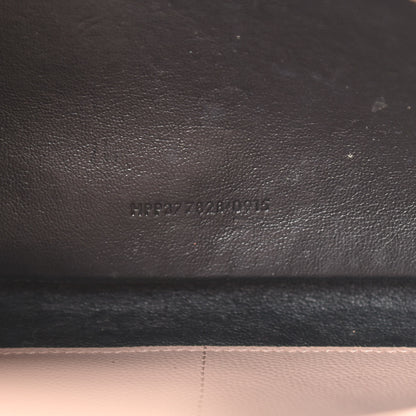 Saint Laurent Grain De Poudre Matelasse Chevron Monogram Chain Wallet Pale Pink 8 of 16