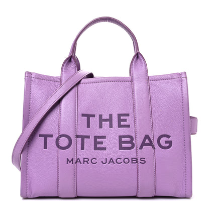 Marc Jacobs Grained Calfskin Medium The Tote Bag Regal Orchid 1 of 13