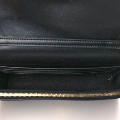 Fendi Vitello Liberty Lucido F is Fendi Medium Envelope Wallet on Chain Black 5 of 10