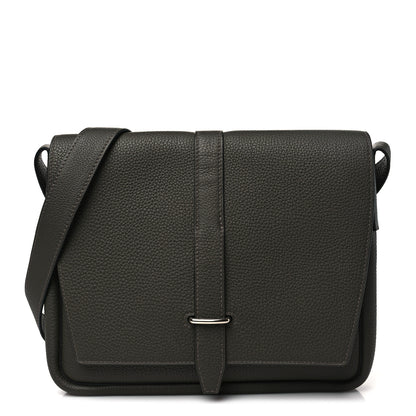 Hermes Togo Steve Light Messenger Vert De Gris 1 of 10