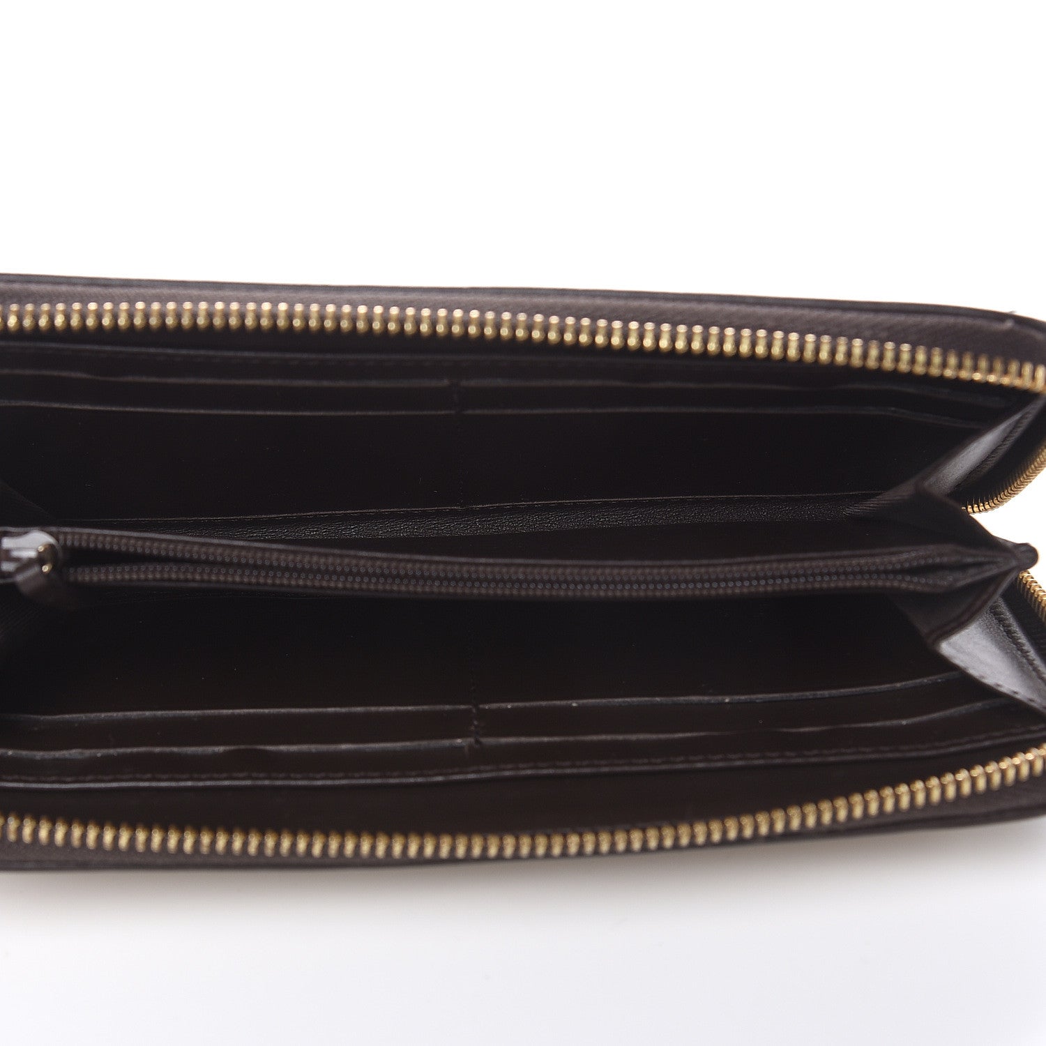 Gucci Monogram Zip Around Wallet Dark Brown 5 of 12