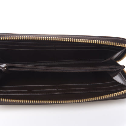 Gucci Monogram Zip Around Wallet Dark Brown 5 of 12