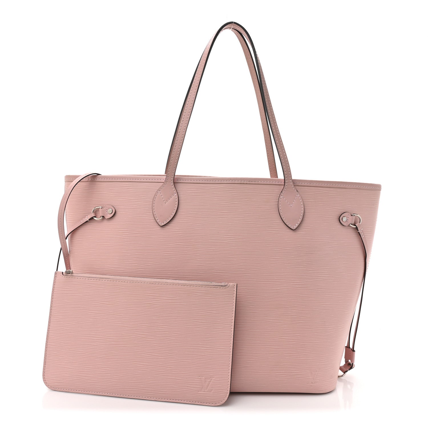 Louis Vuitton Epi Neverfull MM Rose Ballerine 3 of 17