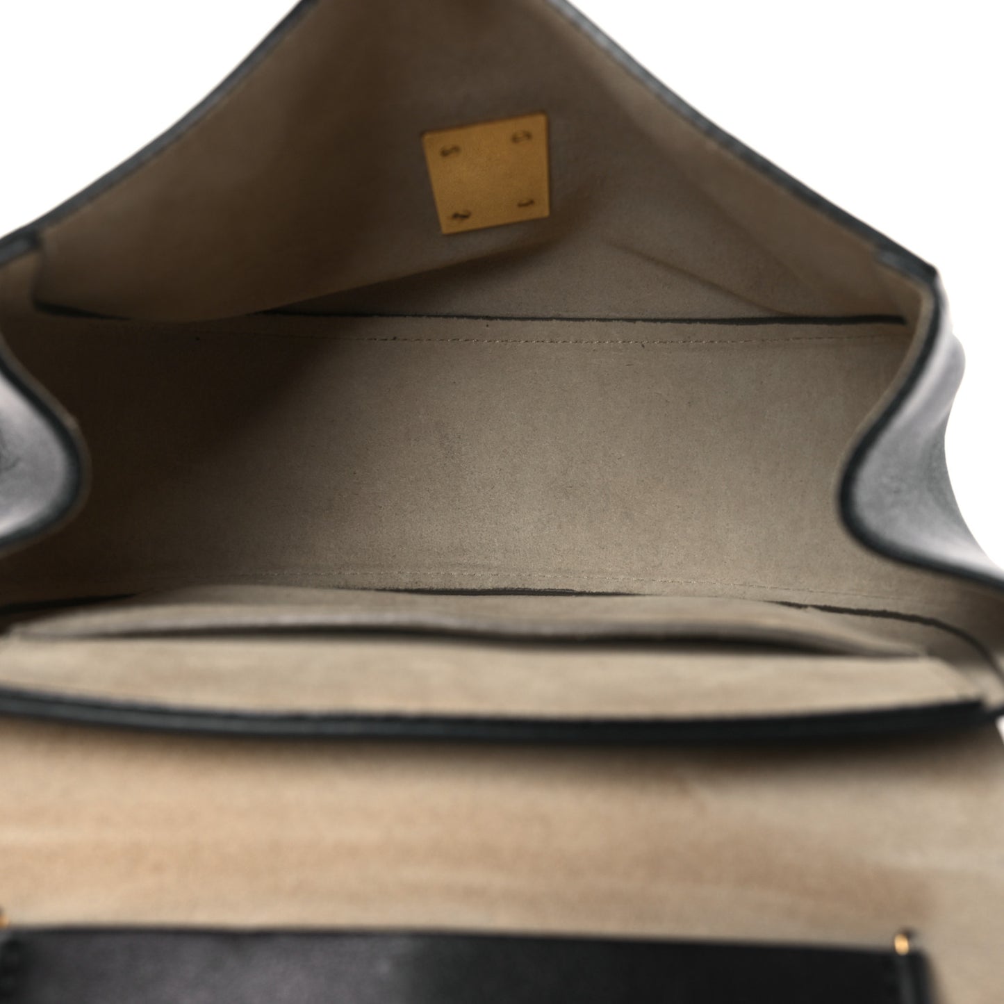 Calfskin Suede Studded Drew Shoulder Bag Black