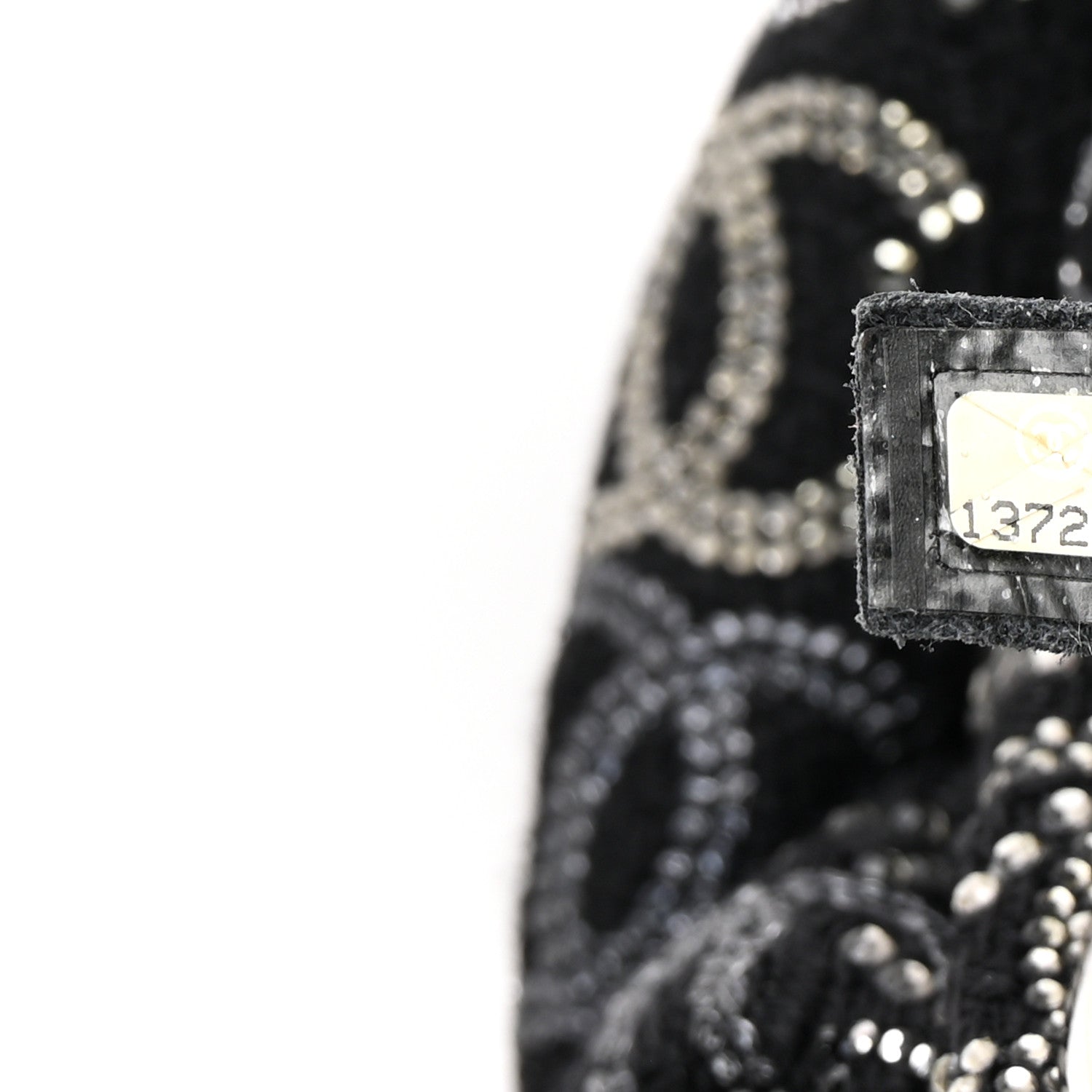 Chanel Tweed Strass Pudong Clutch Black 7 of 8