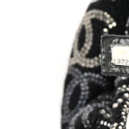 Chanel Tweed Strass Pudong Clutch Black 7 of 8