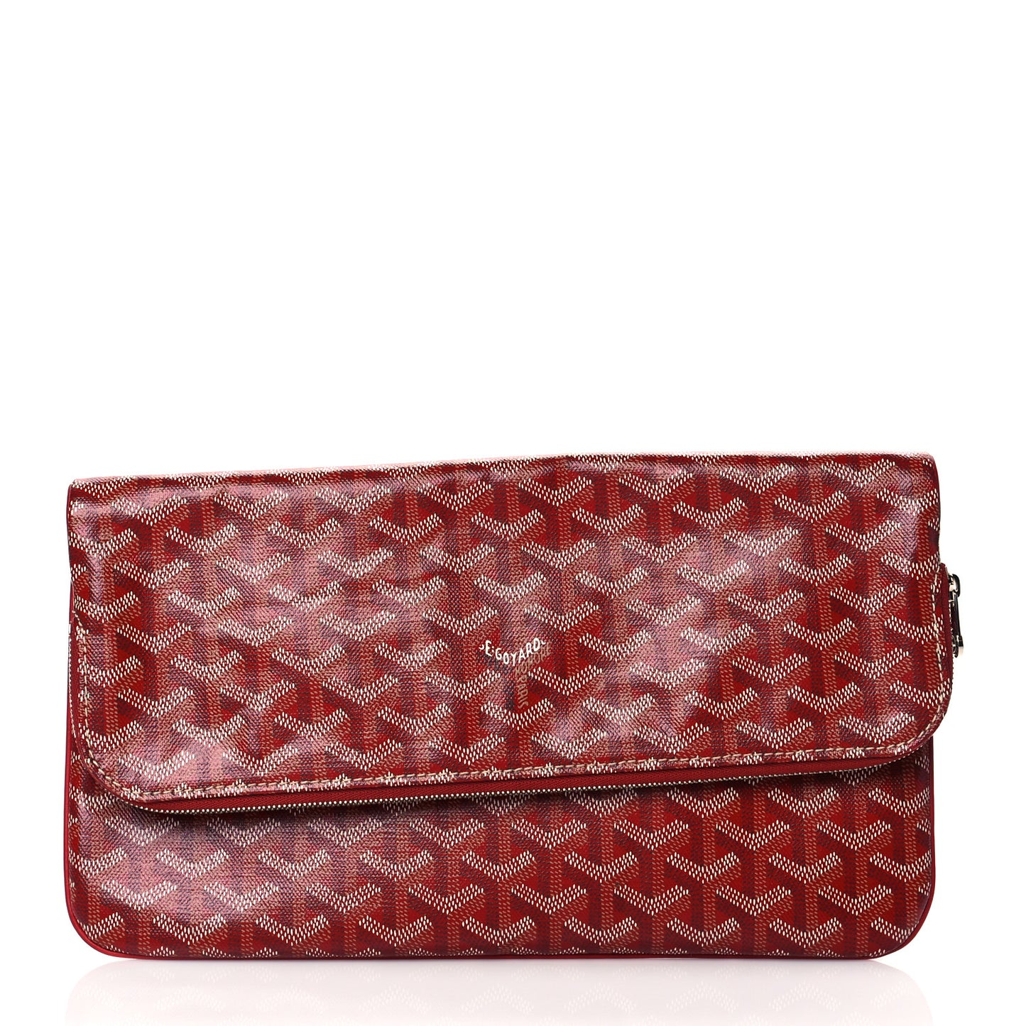 Goyardine Sainte Marie Soft Clutch Red