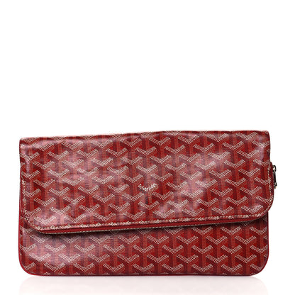 Goyard Goyardine Sainte Marie Soft Clutch Red 1 of 12