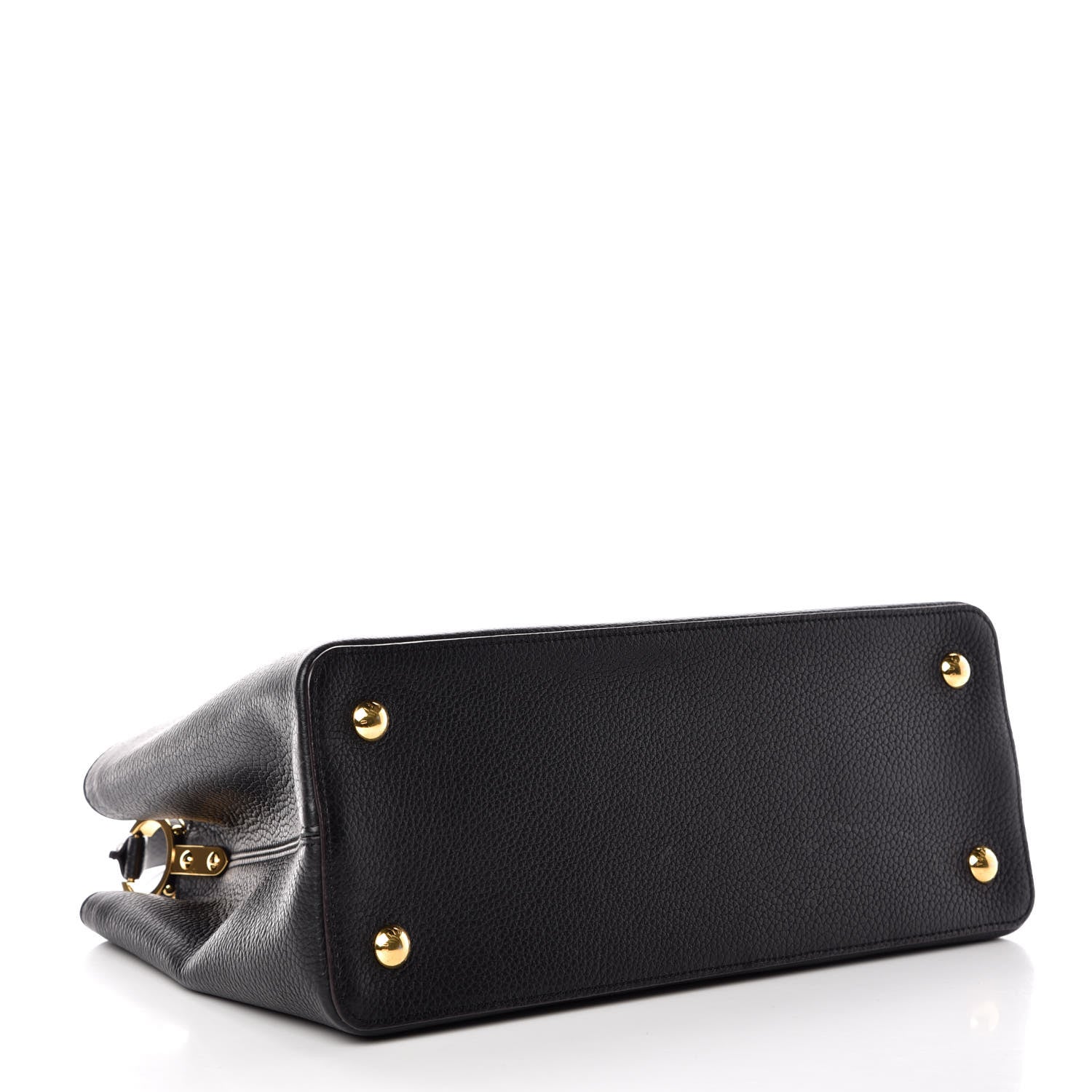 Louis Vuitton Taurillon Capucines MM Black 4 of 9