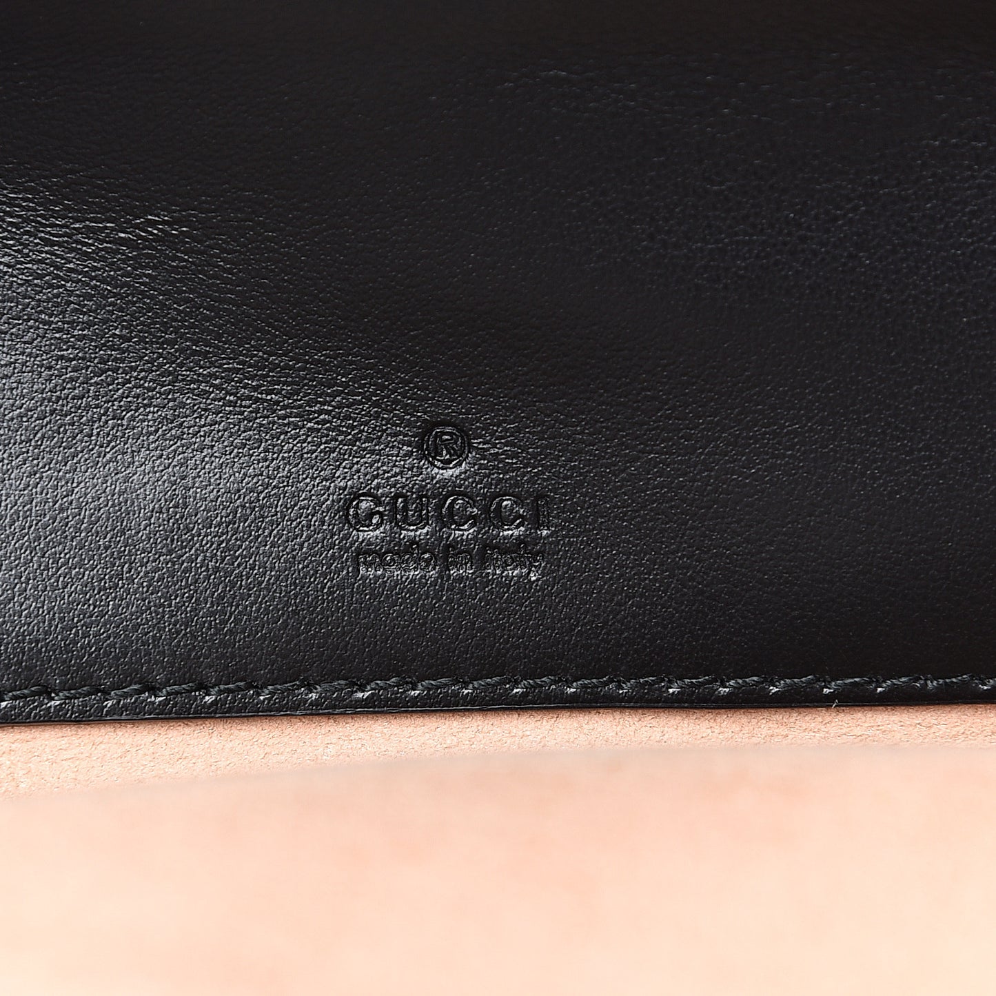 Calfskin Matelasse Mini GG Marmont Chain Crossbody Bag Black