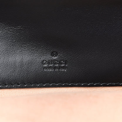 Gucci Calfskin Matelasse Mini GG Marmont Chain Crossbody Bag Black 6 of 10