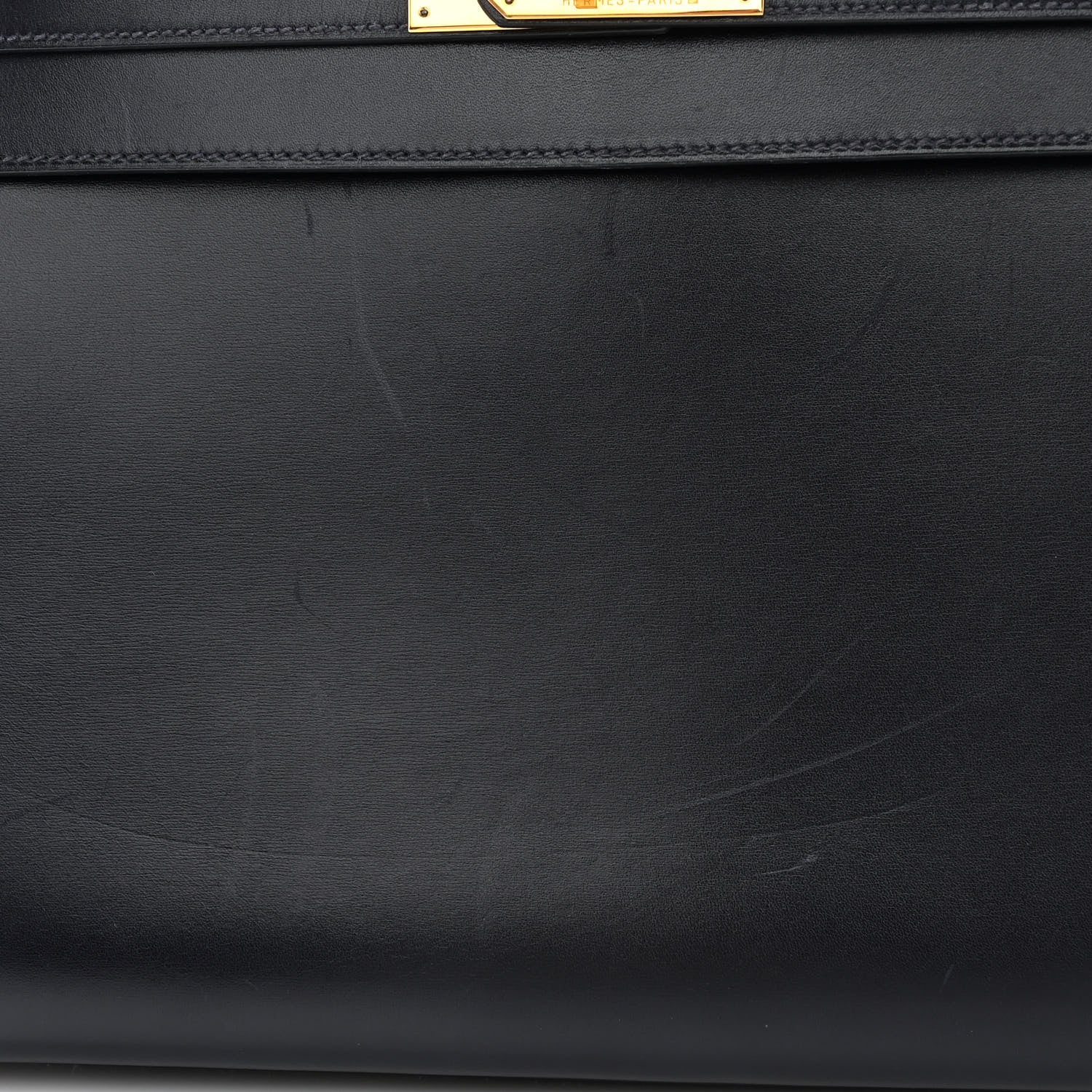 Hermes Box Kelly Sellier 32 Bleu Marine 12 of 14