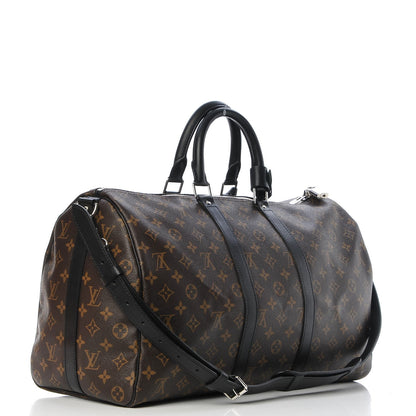 Louis Vuitton Monogram Macassar Keepall Bandouliere 45 4 of 10