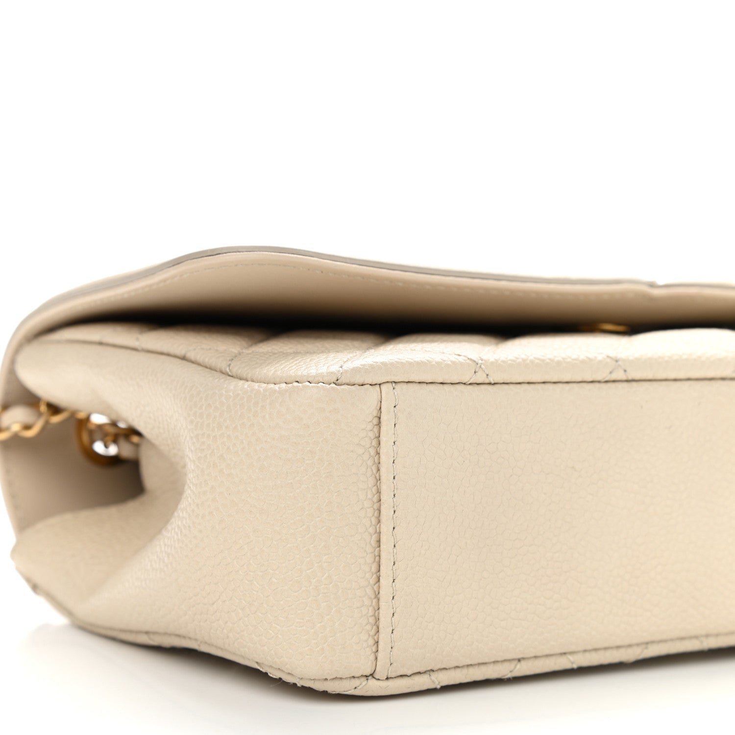 Chanel Caviar Quilted Small CC Filigree Flap Light Beige 8 of 9
