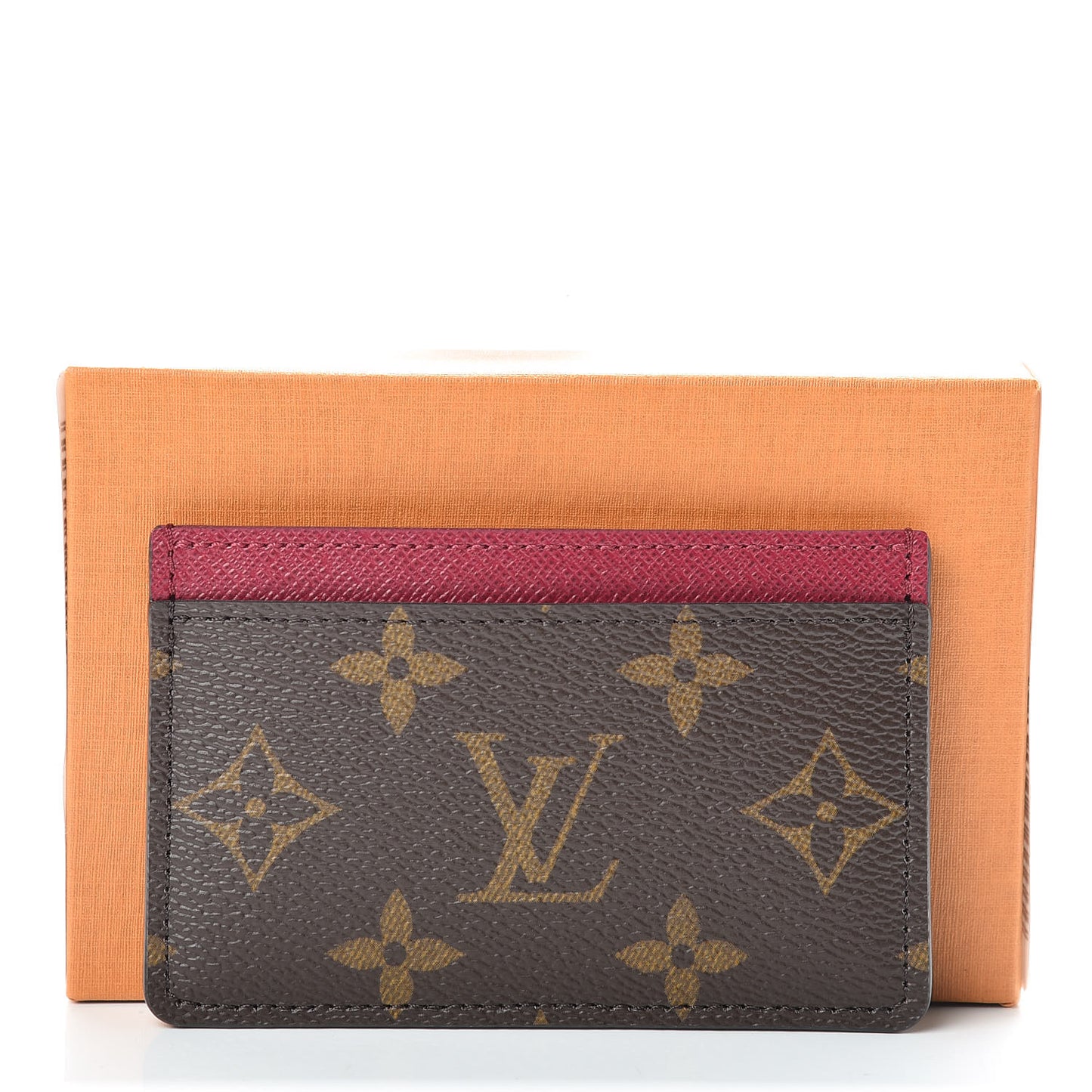 Monogram Card Holder Fuchsia