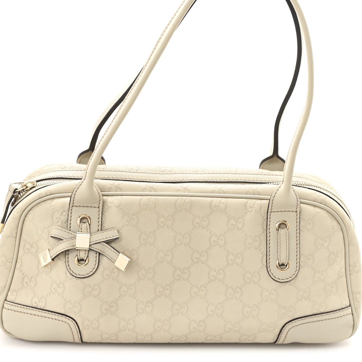 Guccissima Small Princy Satchel Off White