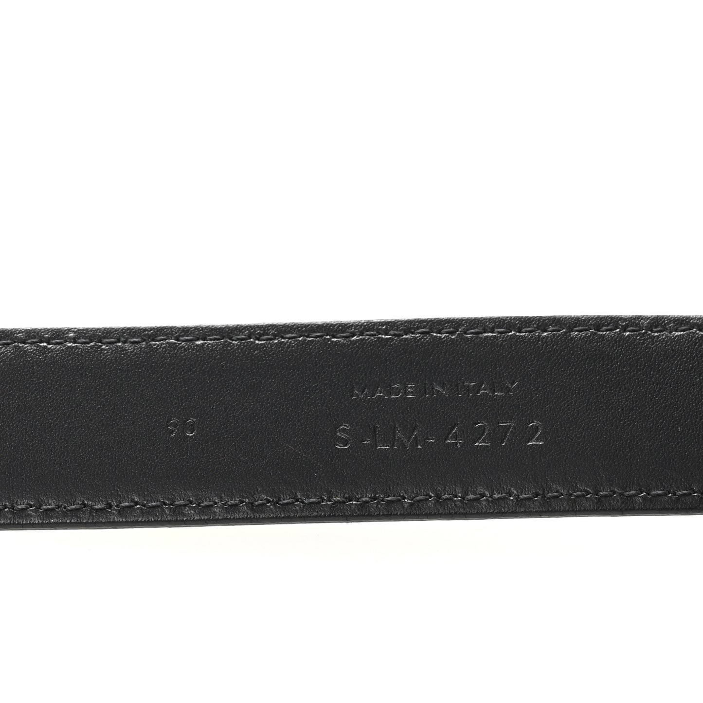 Taurillon Calfskin Medium 25mm Triomphe Belt 90 36 Black