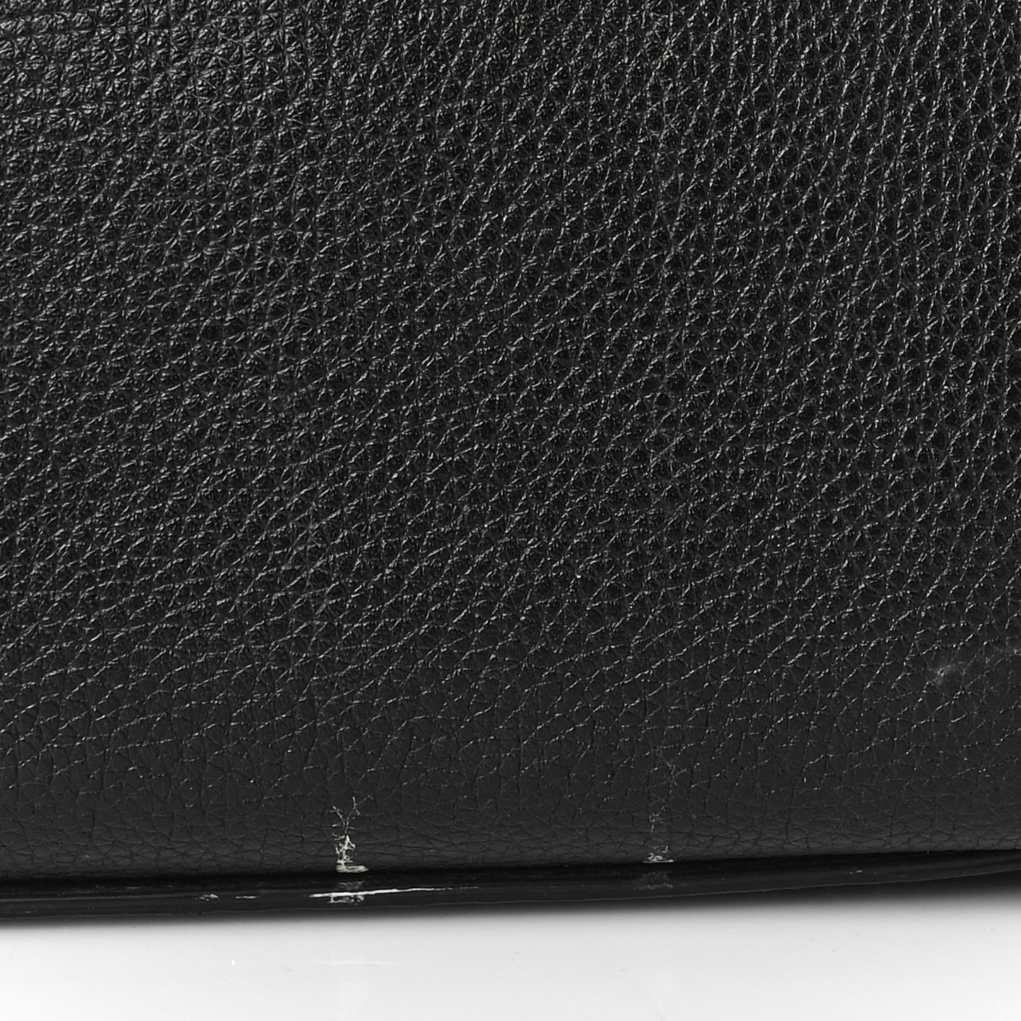 Drummed Calfskin Micro Luggage Black