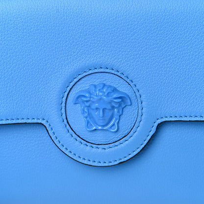 Versace Vitello Medusa Clutch Bag Blue 9 of 10