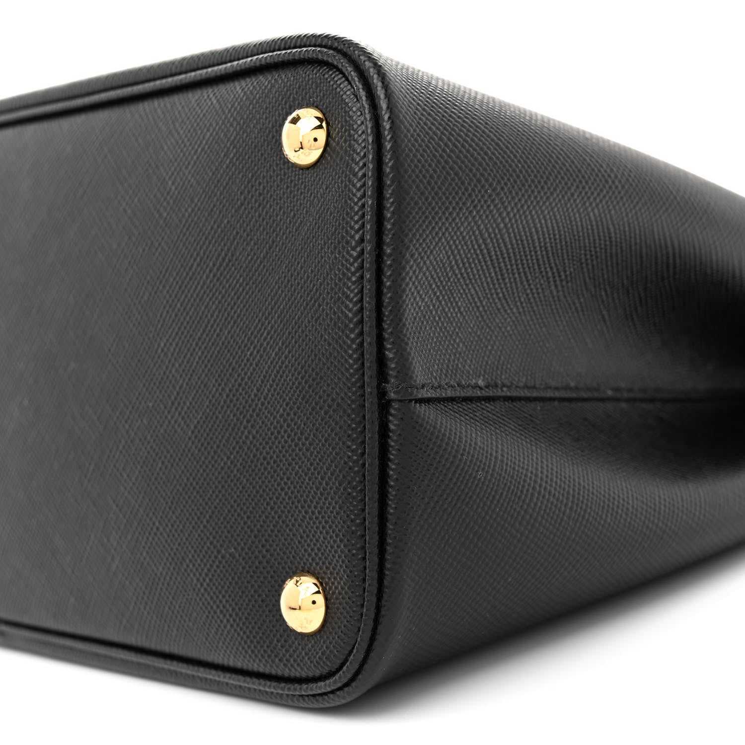 Prada Saffiano Cuir Medium Double Bag Black Fuoco 9 of 11