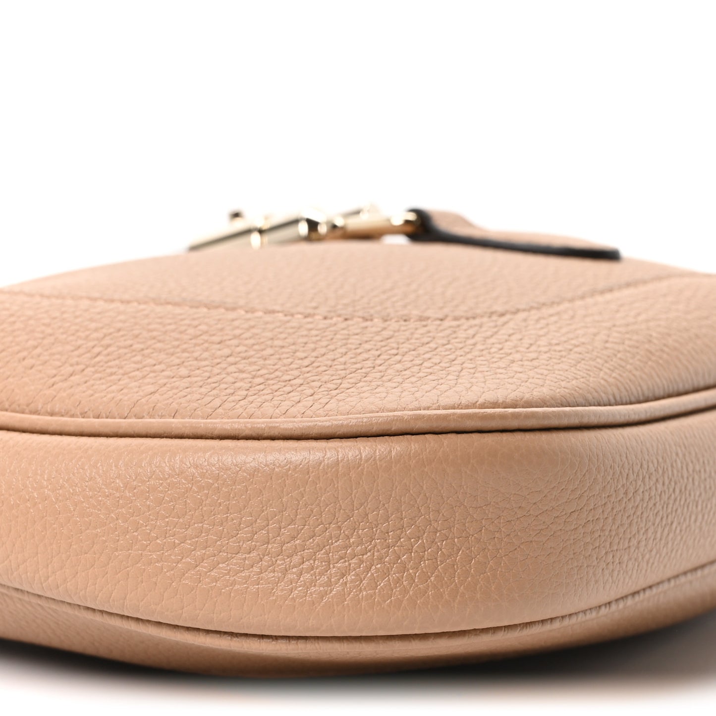 Grained Calfskin Web Medium Jackie 1961 Hobo Taupe
