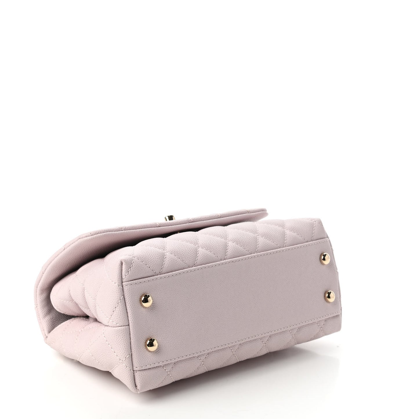 Caviar Quilted Mini Coco Handle Flap Lilas Lilac