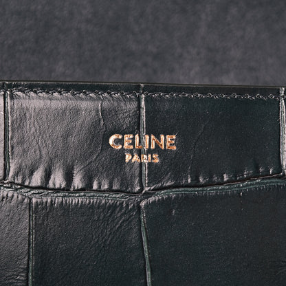 Celine Calfskin Crocodile Embossed Medium Tassel Bag Amazone 6 of 13