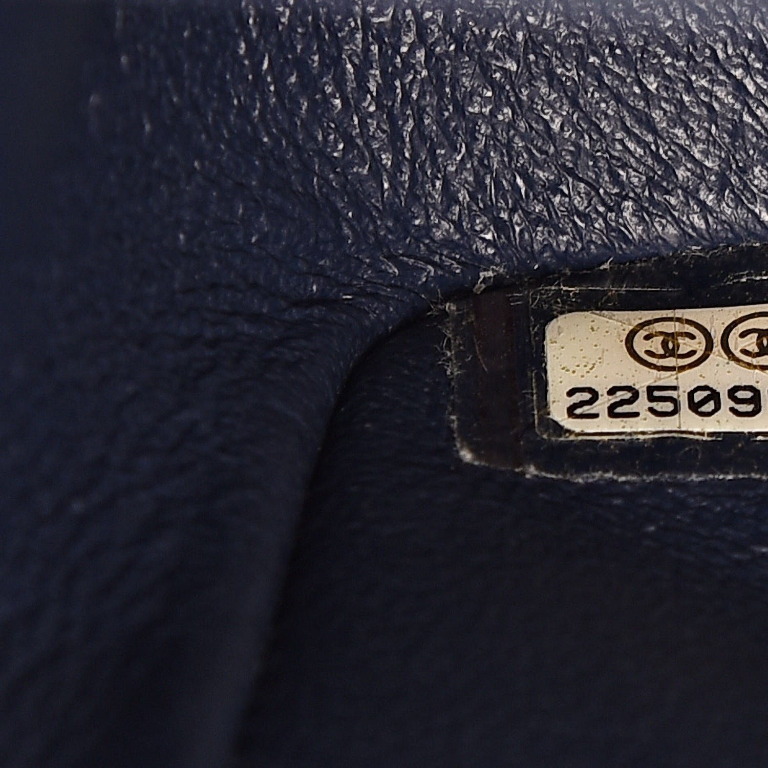 Chanel Lambskin Quilted Mini Square Flap Navy Blue 7 of 12