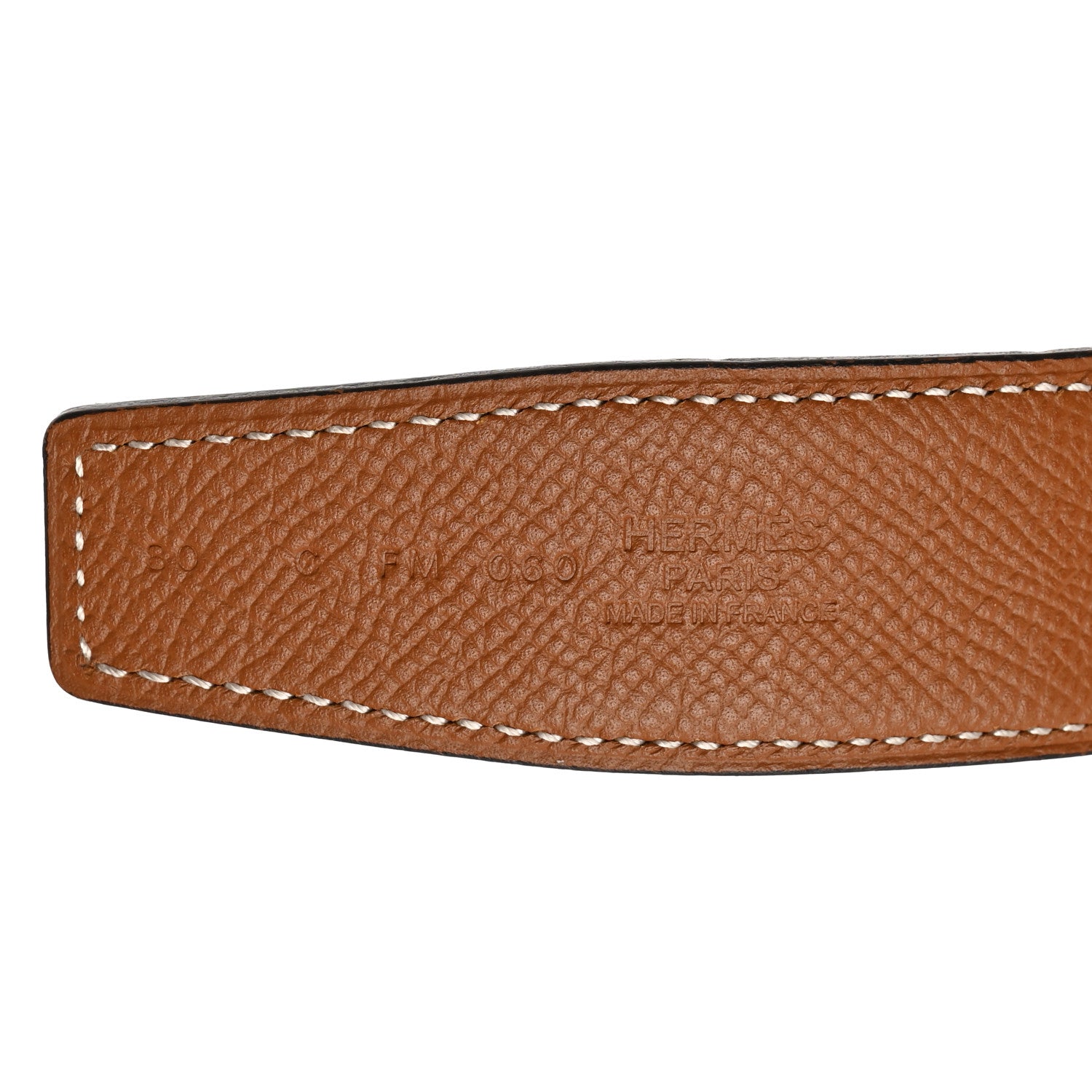 Hermes Epsom 32mm Striee H Belt 80 32 Gold Rouge H 4 of 7