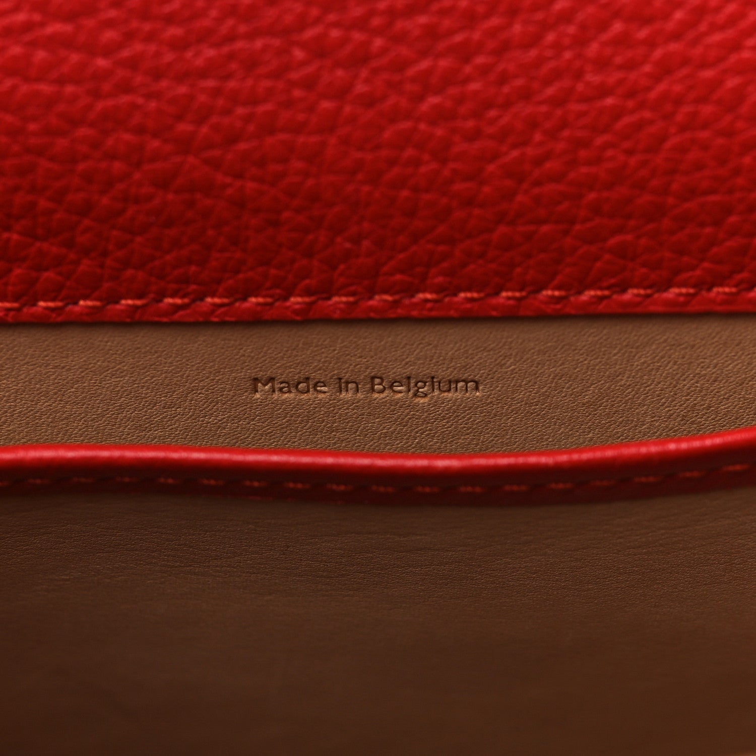 Delvaux Grained Calfskin Mini Brillant Satchel Red 7 of 10