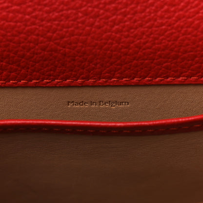 Delvaux Grained Calfskin Mini Brillant Satchel Red 7 of 10
