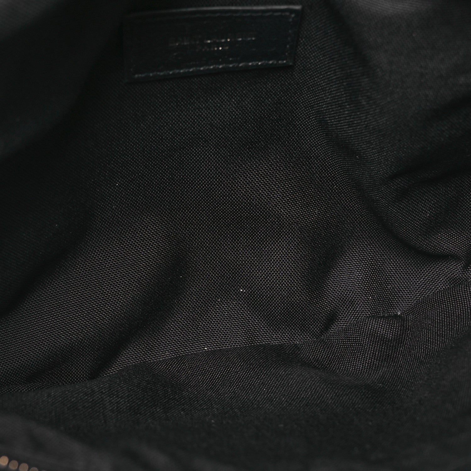 Saint Laurent Lambskin Logo Ripstop Body Belt Bag Black 5 of 11