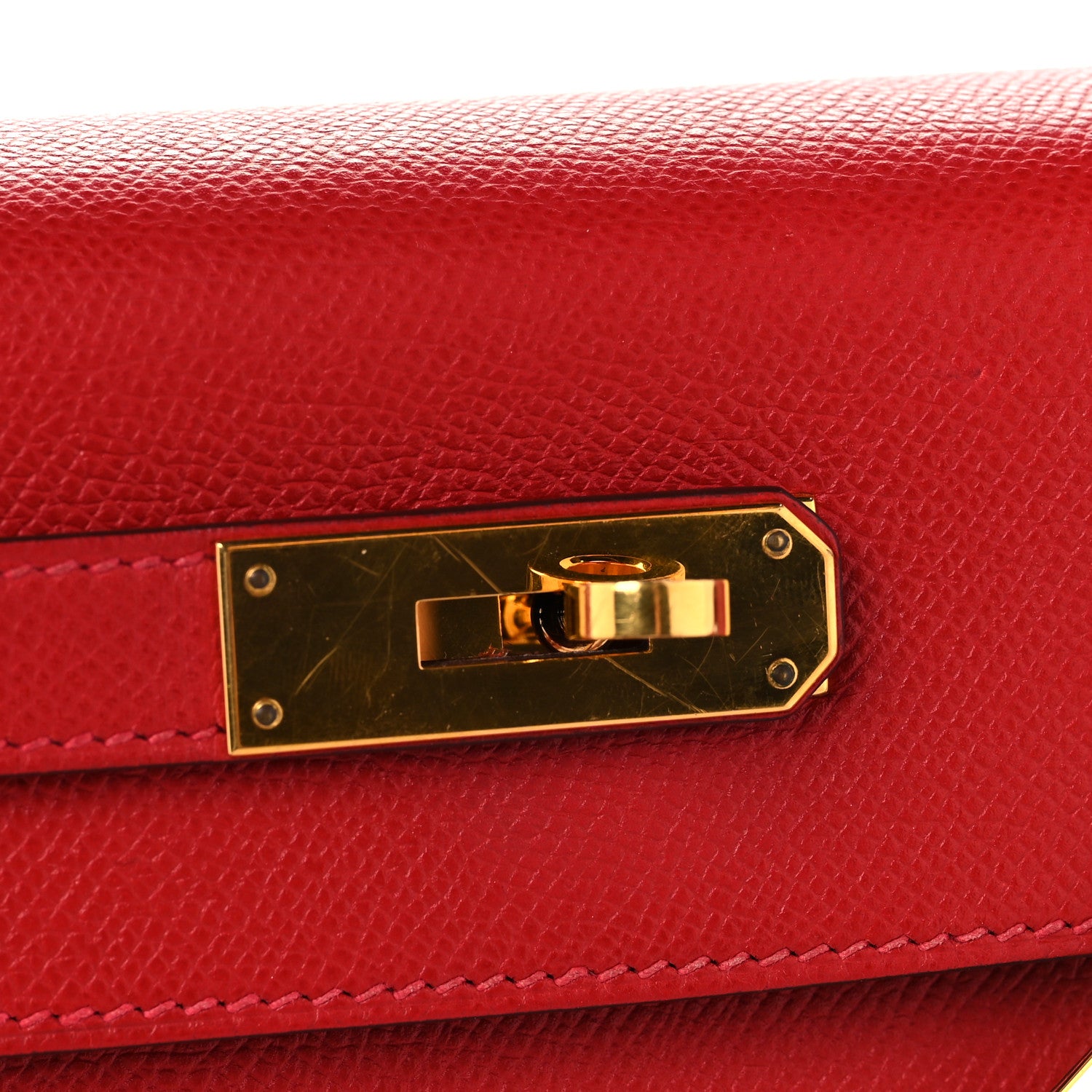 Hermes Epsom Kelly Sellier 28 Rouge Casaque 11 of 11