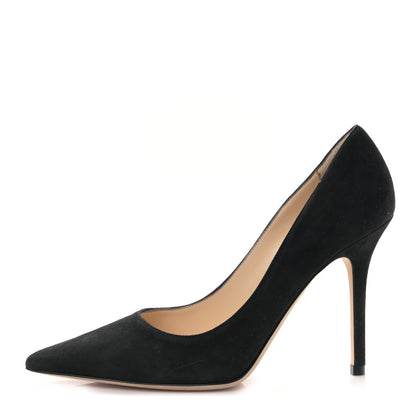 Jimmy Choo Suede Abel Pumps 36 Black 1 of 8