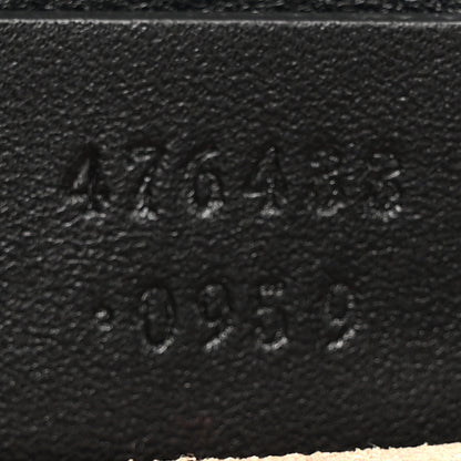 Gucci Calfskin Matelasse Super Mini GG Marmont Shoulder Bag Black 7 of 14