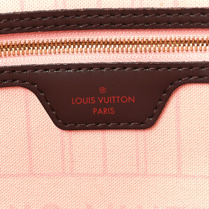 Louis Vuitton Damier Ebene Neo Neverfull MM Rose Ballerine 7 of 12
