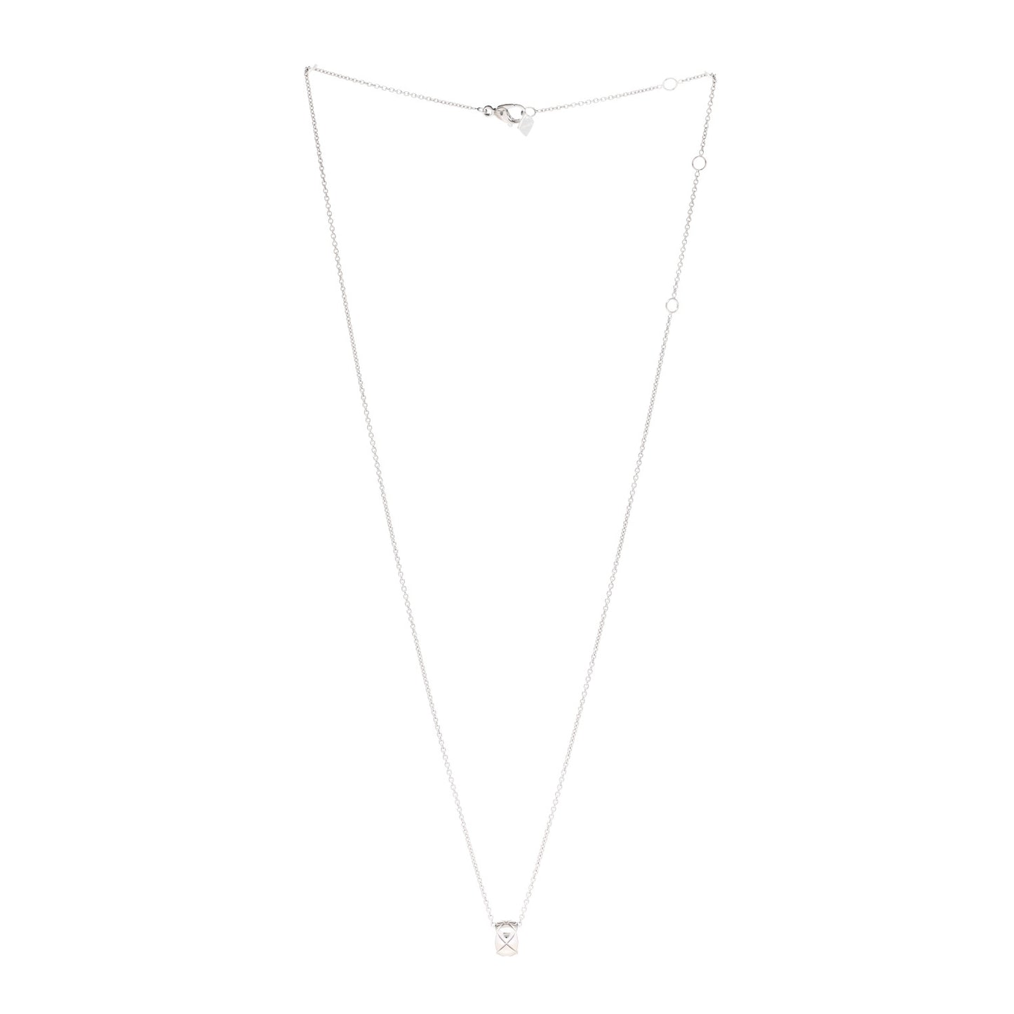 18K White Gold Coco Crush Pendant Necklace