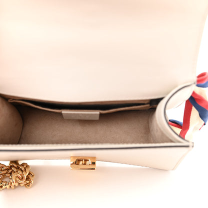 Gucci Calfskin Mini Sylvie Chain Shoulder Bag White 5 of 14