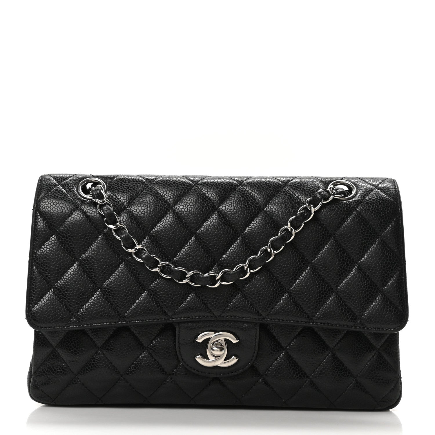 Chanel Caviar Quilted Medium Double Flap Black 1 of 10