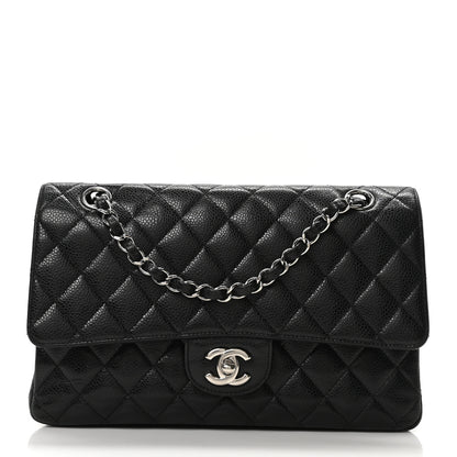 Chanel Caviar Quilted Medium Double Flap Black 1 of 10
