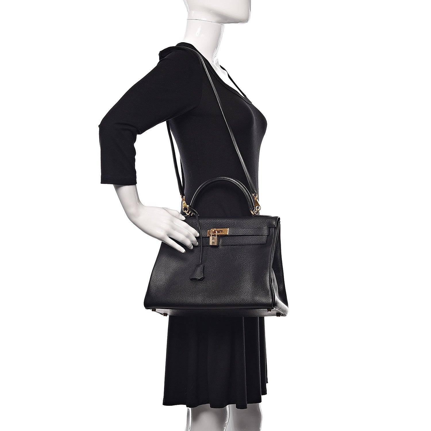 Hermes Ardennes Kelly Retourne 32 Black 2 of 35